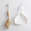 Vanzlife bamboo handle mini brooms shovel set household plastic cleaning brush small broom dust shovel