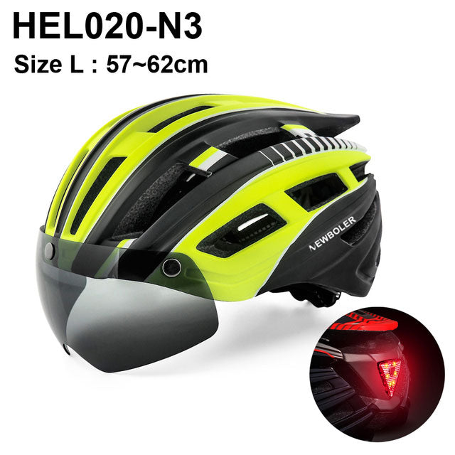 Electric Scooter Helmet With LED Rear Light Adult Cycling Helmet For MTB Road Bike Bicycle Ski Downhill Skateboard Night Riding