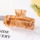 Fashion Leopard Print Hair Claws Geometric Hair Clamp Grab Hair Styling Hair Clips for Women Girls Hairpin Hair Accessories