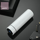 Termo LED inteligente creativo de 480ml con pantalla de temperatura, frascos de vacío, botella de agua de acero inoxidable, taza termo con logotipo personalizado