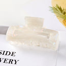 Fashion Leopard Print Hair Claws Geometric Hair Clamp Grab Hair Styling Hair Clips for Women Girls Hairpin Hair Accessories