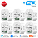 WiFi Mini interruptor de cortina inteligente módulo persianas enrollables Motor de persiana Smart Life Tuya aplicación remota Control funciona con Alexa Google Home