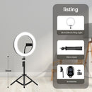 10&quot; 26cm LED Selfie Ring Light Photography Video Light RingLight Phone Stand Tripod Fill Light Dimmable Lamp Trepied Streaming