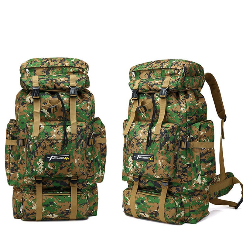 Mochila de gran capacidad de 70L, mochila de nailon impermeable para tácticas militares Molle, mochila militar para hombres, mochila para viajes de senderismo