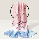 Bufanda de seda 100% para mujer, pañuelo de lujo para la cabeza, chales largos de seda Natural, Foulard para mujer, bufanda fina de satén para el cuello, bufandas de seda auténtica