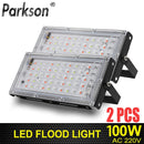 2Pcs 50W 100W LED Floodlight LED Spotlight 220V LED Grow Light PhytoLamp Streetlight Full Spectrum Lamp For plant growth lamp
