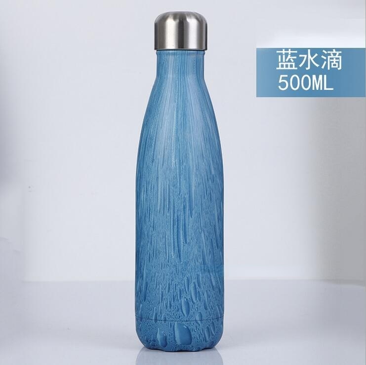 FSILE 500/1000ml Double-Wall Insulated Vacuum Flask Stainless Steel Water Bottle Cola Water Beer Thermos for Sport Bottle