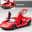 LP770 LP750 1:32 Lambos coche aleación coche deportivo modelo Diecast sonido Super carreras elevación cola caliente rueda de coche para niños regalos