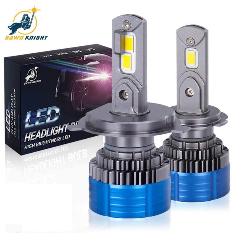 DAWNKNIGHT K4S K4C H7 H4 HB3 9005 H1 H11 4300K Led Car Lamps H8 HB4 9006 Led Headlight Fog Light Kit Led Lights For Auto 12V 80W