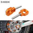 NICECNC 20mm Rear Axle Block Chain Adjuster For KTM SX SX-F EXC EXC-F XC XC-F XC-W XCF-W 85 125 200 250 300 350 400 450 500 530