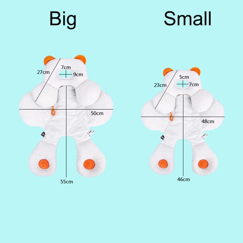 Recién llegado, soporte para la cabeza del bebé, niño pequeño, soporte corporal para la cubierta del asiento del coche, cojines para cochecitos YYT170