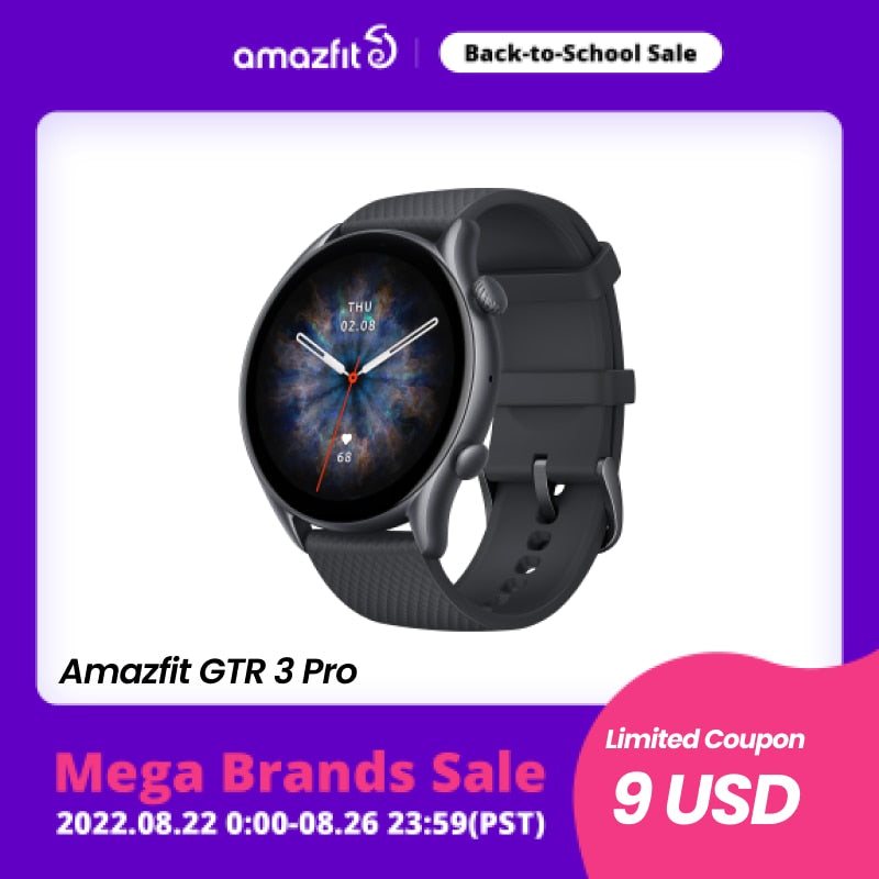 Neue Amazfit GTR 3 Pro GTR3 Pro GTR-3 Pro Smartwatch AMOLED Display Zepp OS App 12 Tage Akkulaufzeit Uhr für Andriod