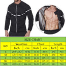 NINGMI New Sauna Shirt with Zipper Waist Trainer Slimming Shirt for Weight Loss Running Fitness Training Sweating Sauna Vest