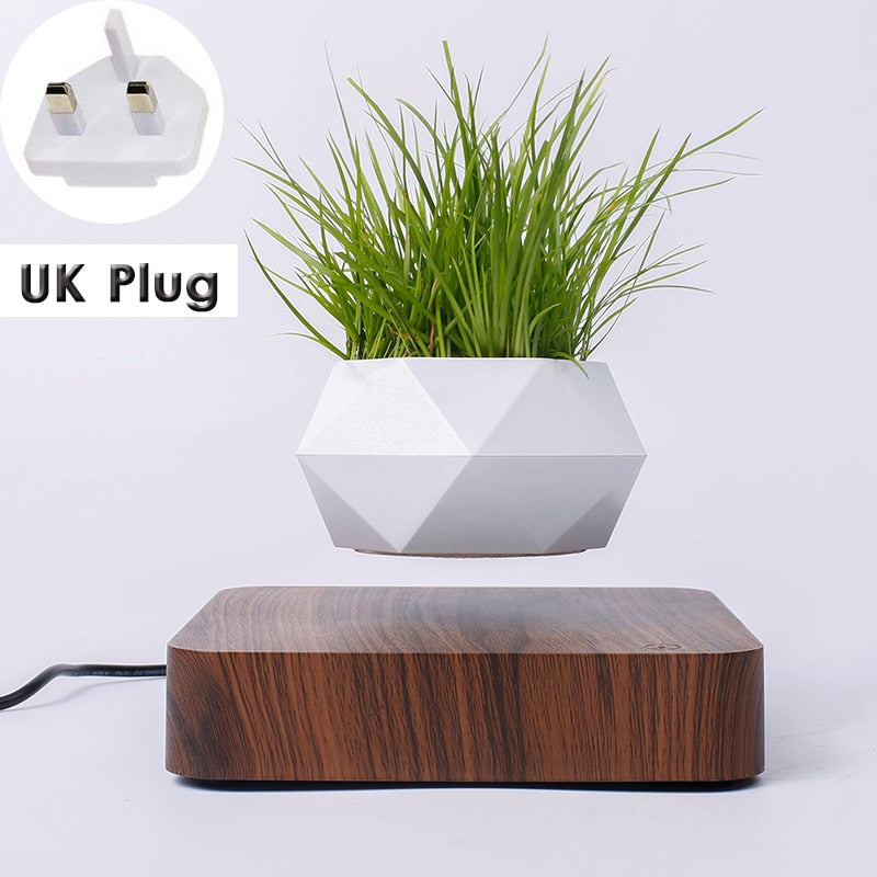 Hot Sale Levitating Air Bonsai Pot Rotation Planters Magnetic Levitation Suspension Flower Floating Pot Potted Plant Desk Decor