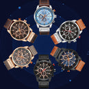 CURREN, relojes de cuarzo con fecha a la moda para hombre, reloj de lujo para hombre, cronógrafo, reloj de pulsera deportivo para hombre, reloj Hodinky Masculino