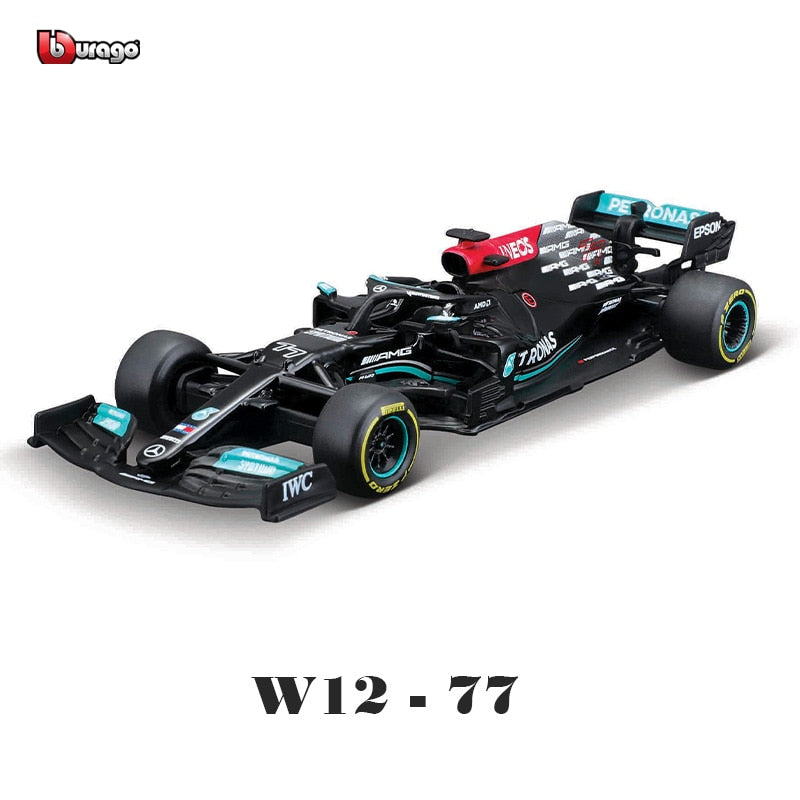 Bburago 1:43 Mercedes-Benz Team Lewis Hamilton W10-44 SF90 RB F1 Rennformelauto Statische Simulation Modellauto aus Druckgusslegierung