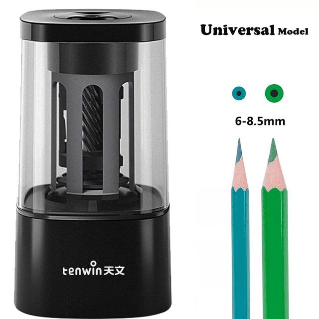 Tenwin Automatic Electric Pencil Sharpener For Colored Pencils Sharpen Mechanical Office School Supplies Stationery Free Ship