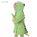Cartoon Dinosaur Children Bathrobes Baby Kids Pajamas Hooded Beach Towel Bathrobe Soft Bath Robe Toddler Boys Girls Robes Gown