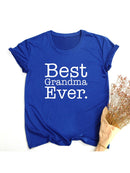 La mejor camiseta de la abuela Ever, la mejor camiseta de la mamá, regalo para el nuevo Grammy, camiseta linda del Día de la madre, camisetas divertidas de la abuela, ropa