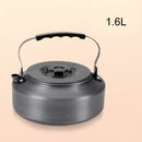Vajilla portátil ultraligera para acampar al aire libre de 1,1 l/1,6 l, colector de senderismo, anillo de calor, tetera, tetera, cafetera