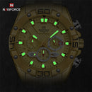 NAVIFORCE Fashion Watches For Men Luxury Original Classic Quartz Clock Analog Chronograph Sport Waterproof Steel Band WristWatch