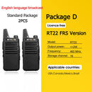 RETEVIS 2 pcs Mini Walkie Talkie PMR 446 Portable Two-way Radio ht PTT Walkie-talkies RT622 Portable Radio for Hunting Cafe RT22