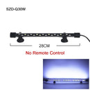 Luz de acuario RGB, lámpara de buceo con control remoto de 18-57cm, lámpara colorida de 90-260v para plantas, pecera, uso anfibio esencial