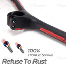 SYNCROS Carbon Fiber Mountain Integrated MTB Handlebar FRASER IC SL -8 -17 -25 Three Specifications with Titanium Screws