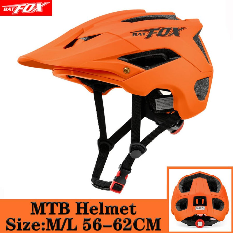BATFOX Bike Racing Casco de bicicleta en molde Ciclismo MTB Carretera Casco Mtb Casco de ciclismo para hombres Mujeres Casco de bicicleta cascos bicicleta