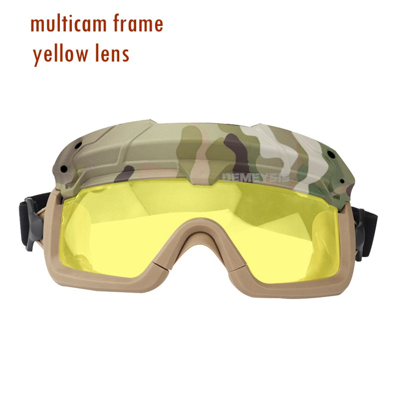 Tactical Airsoft Paintball Goggles Windproof Anti Fog CS Wargame Wanderschutzbrille Passt für Tactical Helm