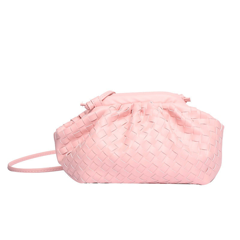 Luxus Damen Weben Tasche Weiches Leder Crossbody Umhängetaschen Für Frauen Mode Weibliche Marke Handtasche und Geldbörse Dame Hobo Bag