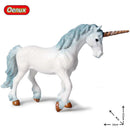 Oenux Classic Mythical Rainbow Pegasus Simulation Animal Original Fairy Tale Fly Horse Action Figures Model PVC Educational Toys