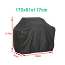 BBQ Cover Outdoor Dust Waterproof Weber Heavy Duty Grill Cover Rain Protective outdoor Barbecue cover round bbq grill black