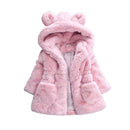 Thicken Winter Windproof Warm Child Coat Children Outerwear Polar Fleece Baby Girls Jackets For 80-135cm
