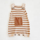 Mamelucos tejidos para bebés, monos bonitos, ropa para niñas y niños recién nacidos, Pelele sin mangas para niñas y niños, mono de punto para niños pequeños