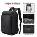 EURCOOL 17 Inch Laptop Backpack For Men Waterproof Functional with USB Charging Backpacks Male Business Men&