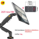 2019 NEW NB F80 Desktop17-27" LCD LED Monitor Holder Arm Gas Spring Full Motion Gas Strut Flexi TV Mount Loading 2-9kgs