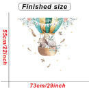 Cartoon Kids room Wall Decor Wall Stickers Hot Air Balloon Vinyl Wall Decals for Home Decoration Art Murals Sticker Wallpaper