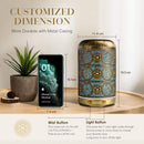 Metal Aromatherapy Machines 260ml Essential Oils Diffuser Air Humidifier 7 Colors Night Light Auto Shut Off Timer Office Bedroom