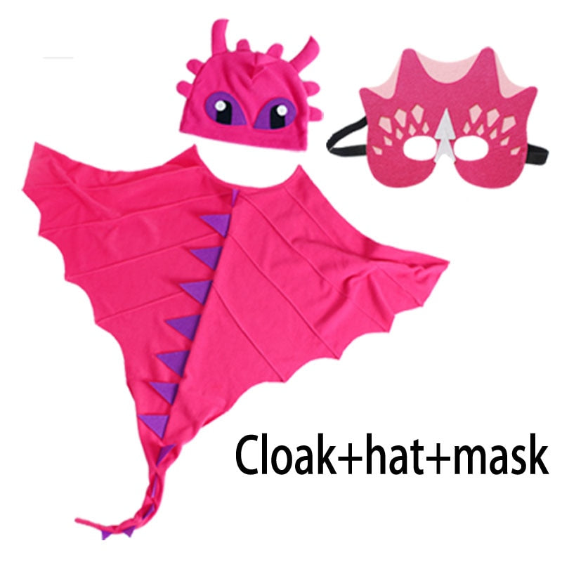 Dinosaur Costume Halloween Costume Dragon Cosplay Cloak Mask Hat Toothless Dino Costume Anime Cosplay