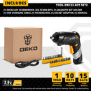 DEKO DKCS3.6O1 Akkuschrauber Akkuschrauber Drehbarer Griff LED-Taschenlampe Elektrowerkzeug