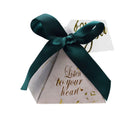 Triangular Pyramid Candy Box Wedding Favors and Gifts Boxes Candies Bags for Guests Decoration Baby Shower Party Supplies