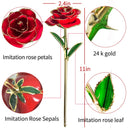 Gifts for Women 24k Gold Dipped Rose with Stand Eternal Flowers Forever Love In Box Girlfriend Wedding Christmas Gifts for Her