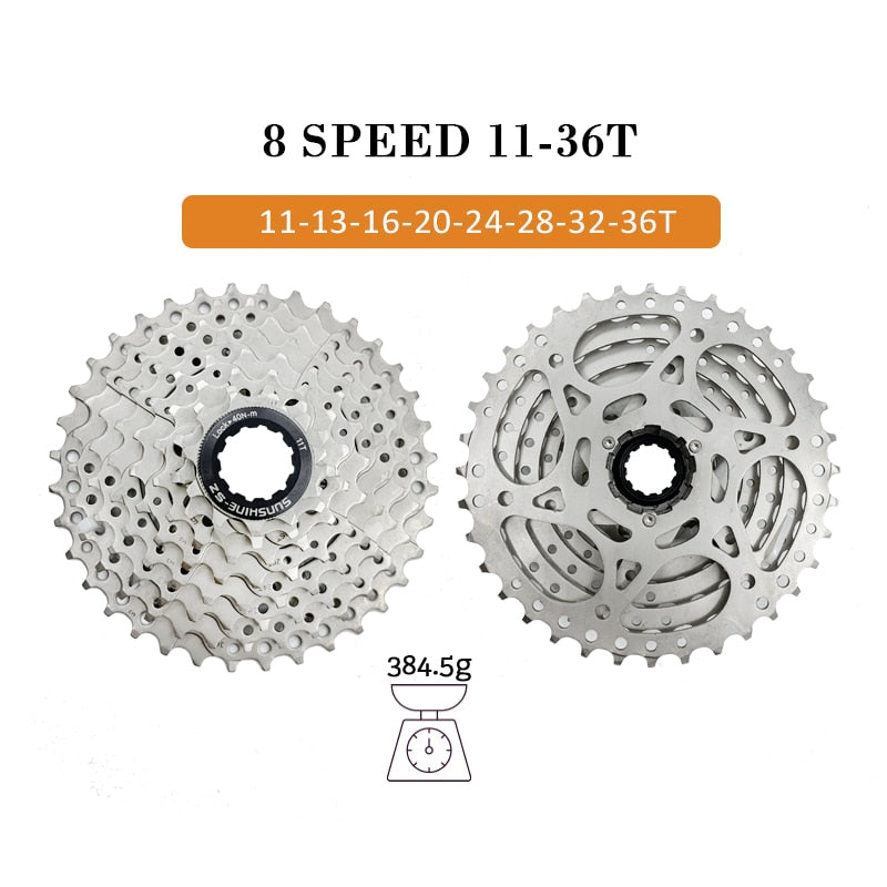 Sunshine bicicleta de montaña 8 9 10 11 12 velocidades Velocidade bicicleta Cassette MTB rueda libre piñón 36T 40T 42T 46T 50T 52T para SHIMANO