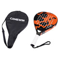 2021 New Professional Carbon Fiber Padel Tennis Racket Soft Face Paddle Tennis Racquet with Bag Cover