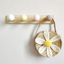 Kids Room Decorative Wooden Hooks White Bunny Dinosaur Natural Wood Hooks For Baby Boys Kids Nursery Room Storage Decoration