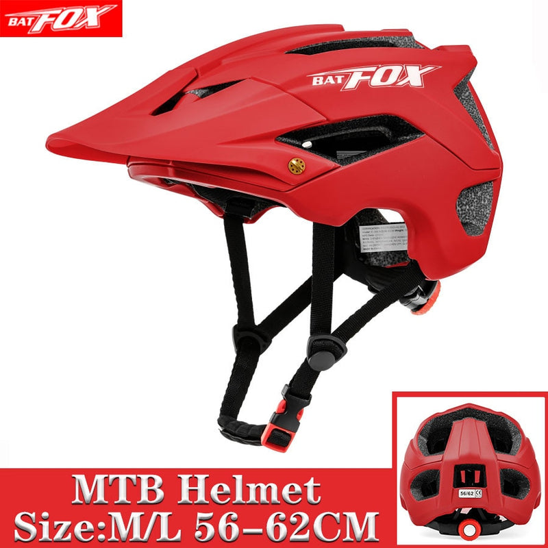 BATFOX Bike Racing Casco de bicicleta en molde Ciclismo MTB Carretera Casco Mtb Casco de ciclismo para hombres Mujeres Casco de bicicleta cascos bicicleta