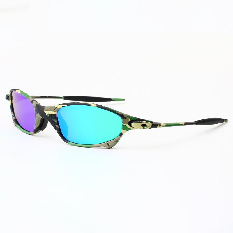 Gafas de sol polarizadas para hombre MTB, gafas de ciclismo UV400, gafas de sol de pesca, gafas de Metal para bicicleta, gafas de ciclismo, gafas de montar, B2-6