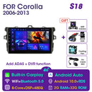 Vtopek 9" 4G Carplay 2din Android 11 Autoradio Multimedia Player GPS Navigation für Toyota Corolla E140/150 2006-2013 Haupteinheit