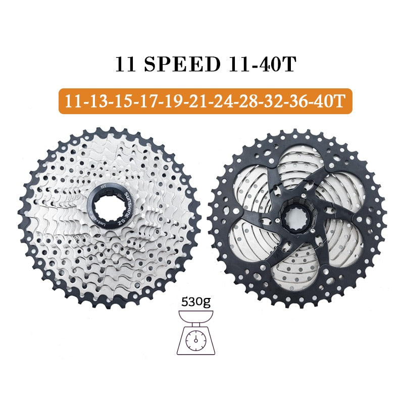 Sunshine Mountain Bike 8 9 10 11 12 Speed Velocidade Bicycle Cassette MTB Freewheel Sprocket 36T 40T 42T 46T 50T 52T for SHIMANO